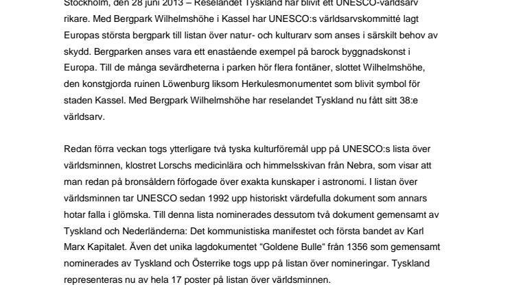 Bergpark Wilhelmshöhe i Kassel – Tysklands 38:e UNESCO-världsarv