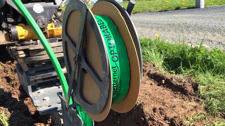 Utbyggnad fiber Jönköping Stadsnät Wetternet