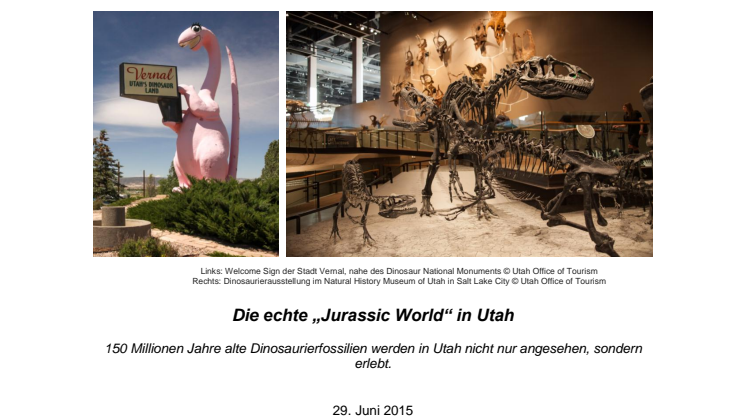 Die echte „Jurassic World“ in Utah 