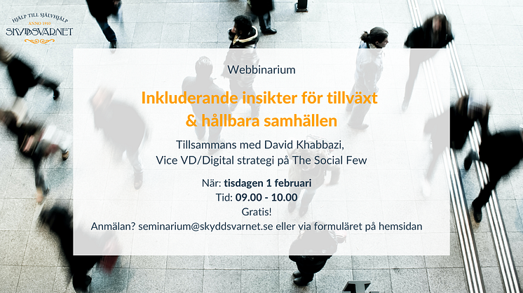 Webbinarium: Inkluderande insikter för tillväxt & hållbara samhällen