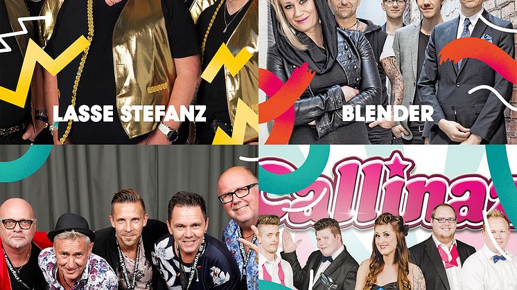 Dansbandsprogrammet på Malmöfestivalen är klart! Lasse Stefanz, Blender, Perikles och Callinaz är fyra av banden som uppträder.