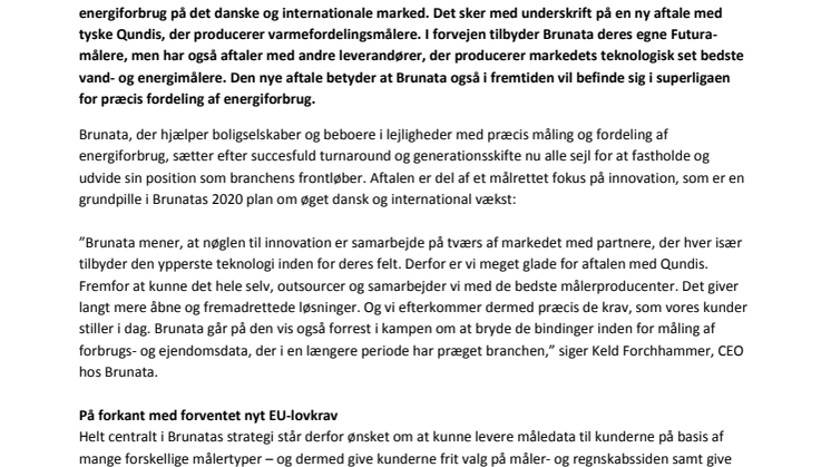Brunata opnår international konkurrencefordel 