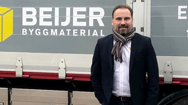 Melker Nilsson, regionchef för Beijer Byggmaterial.