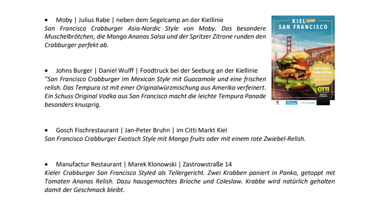 Kieler Gastronomie präsentiert den Crab Burger aus San Francisco.pdf