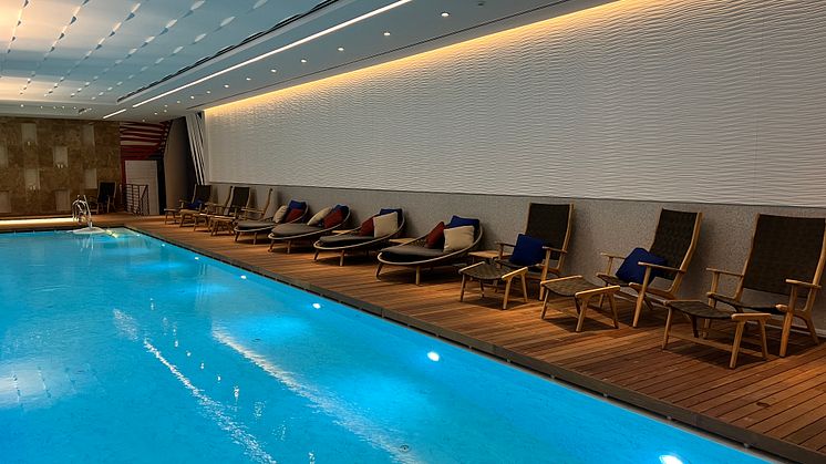The new indoor pool at Karpaz Gate Marina is exclusively available to marina and hotel clients