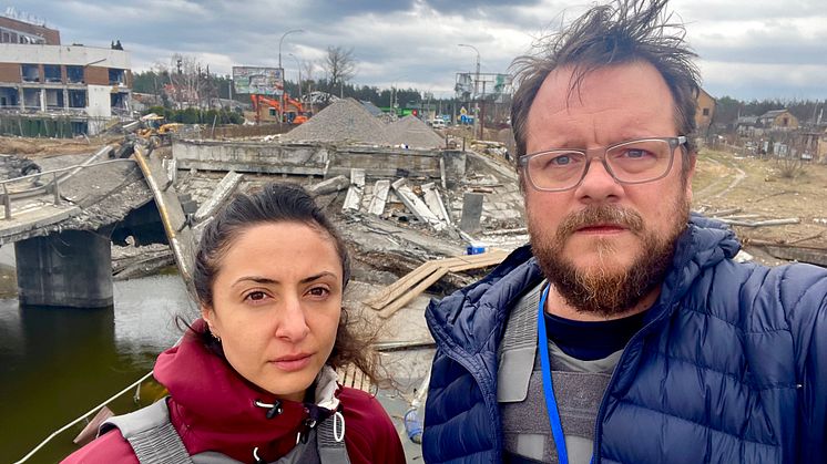 Lubna El-Shanti och Johan-Mathias Sommarström 