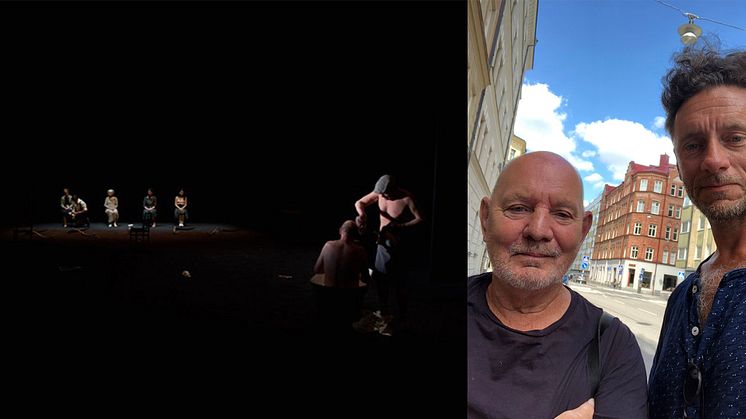 From the play Still Life. Lars Norén and Bobo Ericzén. Photo: Bobo Ericzén. 