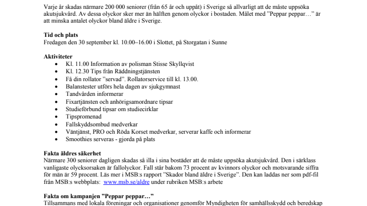 Säkrare seniorer i Sunne