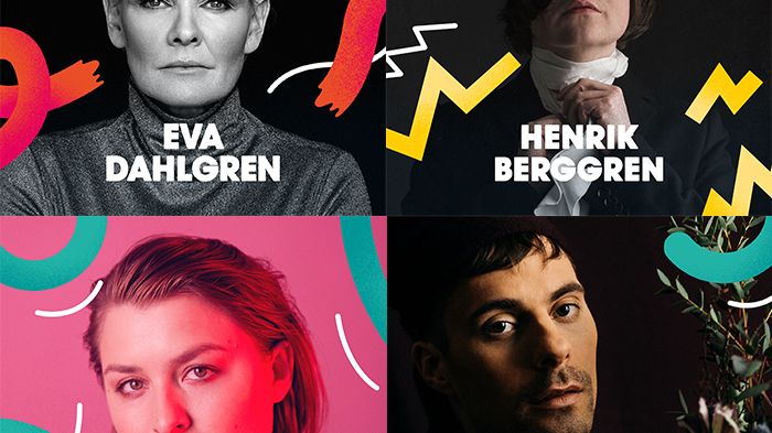 Eva Dahlgren, Henrik Berggren, Linnea Henriksson och Oskar Linnros klara för Malmöfestivalen!