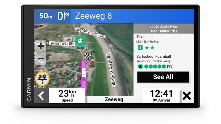 Nye GPS-navigatorer med dashcams fra Garmin