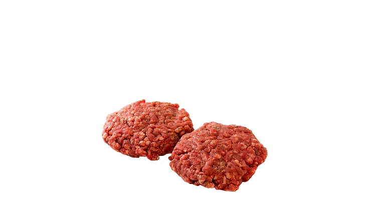 ​En brun hamburgare kan vara rå