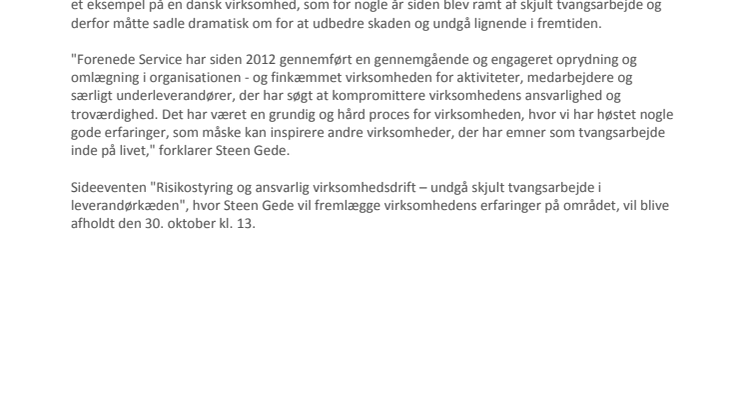 Tvangsarbejde - et dyrt bekendtskab