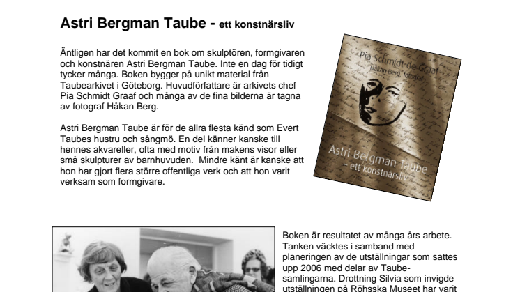 Astri Bergman Taube - ett konstnärsliv