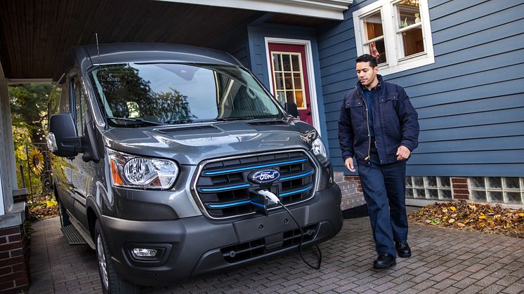 Nye Ford E-Transit vil få helt nye løsninger for flåtestyring av kjøretøy