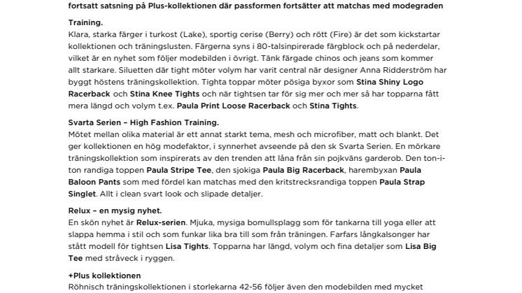 Färgklickar och höstmörker i Röhnisch träningskollektion