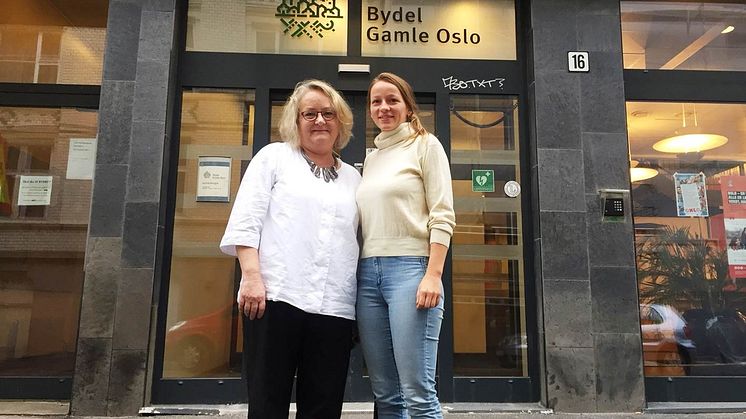 Fv: Avdelingsdirektør Trine Lise Granli og konsulent Stephanie Degenhardt (Foto Bydel Gamle Oslo)
