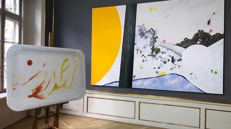 Works by Christoffer Munch Andersen and Benny Dröscher at our preview 