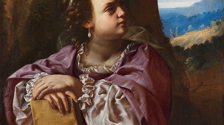 Artemisia Gentileschi, St. Catherine of Alexandria. Photo: Cecilia Heisser/Nationalmuseum. 