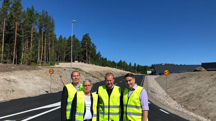 Ny infartsväg till Välsviken öppen