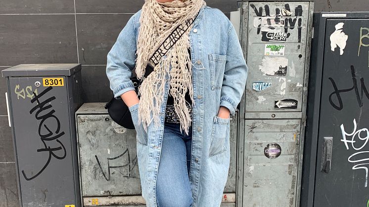 Ulrika Lassing iklädd second hand-kläder.jpg