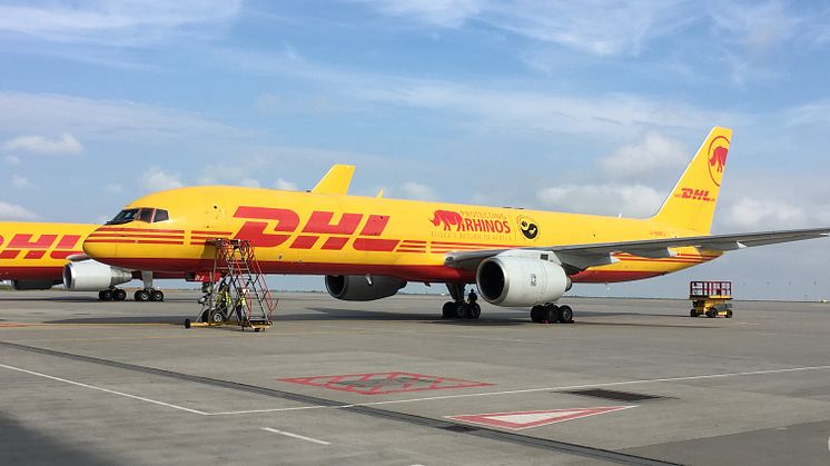 Den dedikerade Boeing 757-200 som flög Eliska till Tanzania