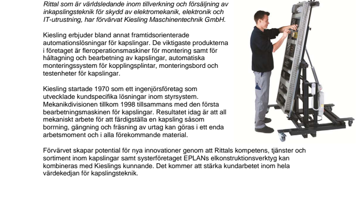 Rittal förvärvar Kiesling