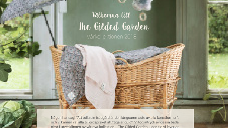 Välkomna till "the Gilded Garden" Elodie Details Vårkollektion 2018