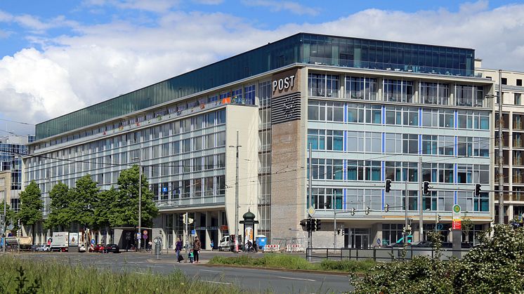 Blick auf das Gebäude der Alten Hauptpost, das jetzt das Multi-Nutzungsobjekt "Felix im Lebendigen Haus" beheimatet - Foto: Andreas Schmidt
