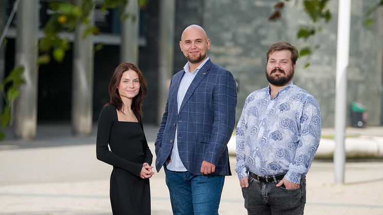 Left to Right: Arina Skorochodova, Dr Mikhail Vasenin, and Dr Savva Shanaev.