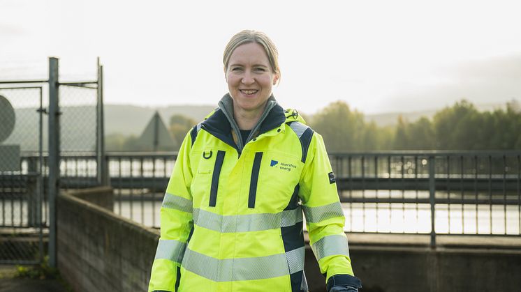 Sigrun Birkeland Rawcliffe jobber med vassdrag og miljø i Akershus Energi Vannkraft