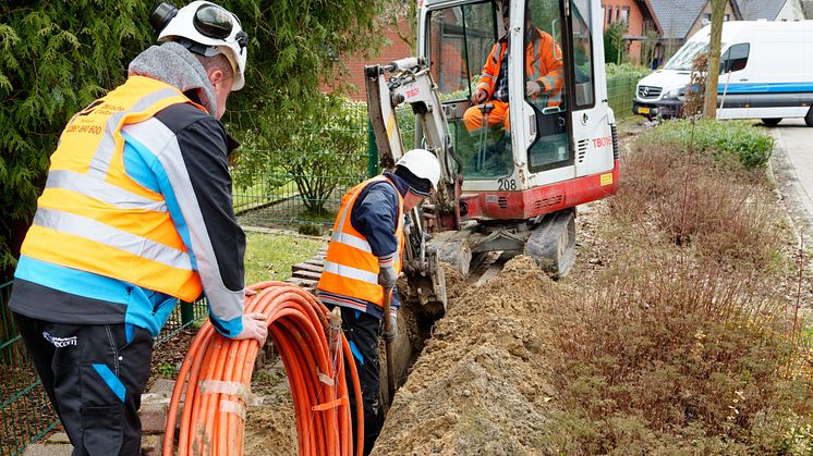 Schon bald beginnen die Bautrupps in Havixbeck mit dem Verlegen der Glasfaserkabel. 