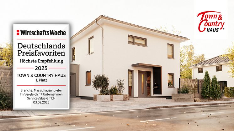 Town & Country Haus freut sich über die Kundenzufriedenheit seiner Bauherren.