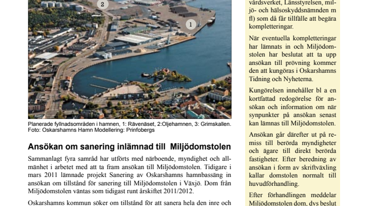 Nyhetsbrev 4 för sanering av Oskarshamns hamnbassäng