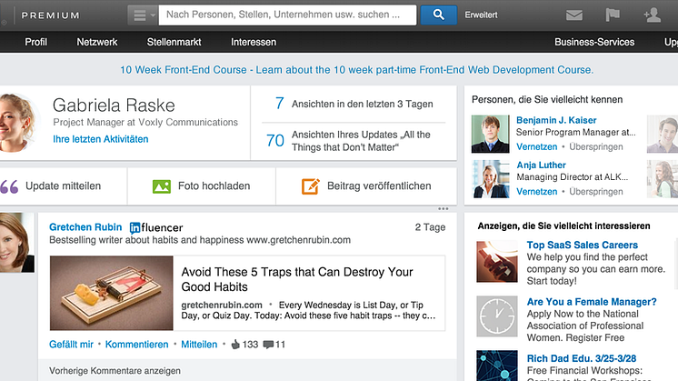 Besser Netzwerken: LinkedIn optimiert Benutzeroberfläche