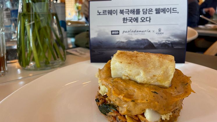 Norsk tørrfisk på italiensk vis i Korea