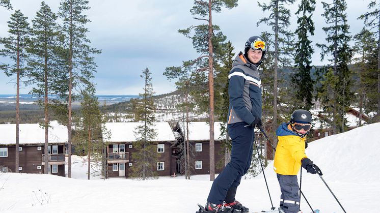 Stöten i Sälen - Pappa och barn