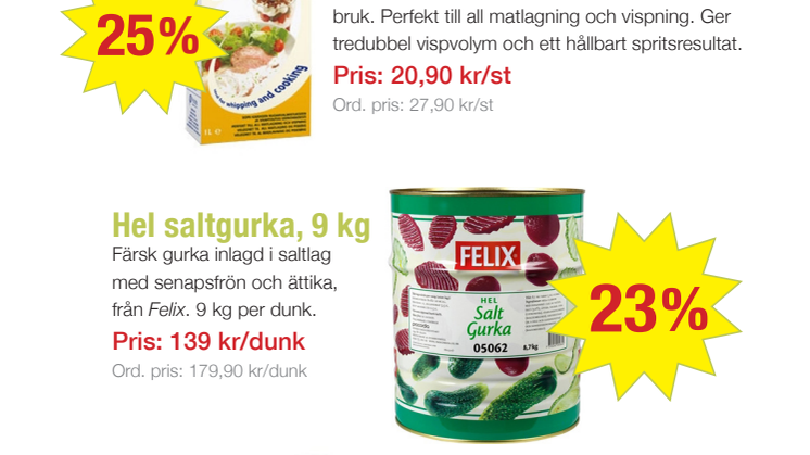 Veckans klipp på Matsajten