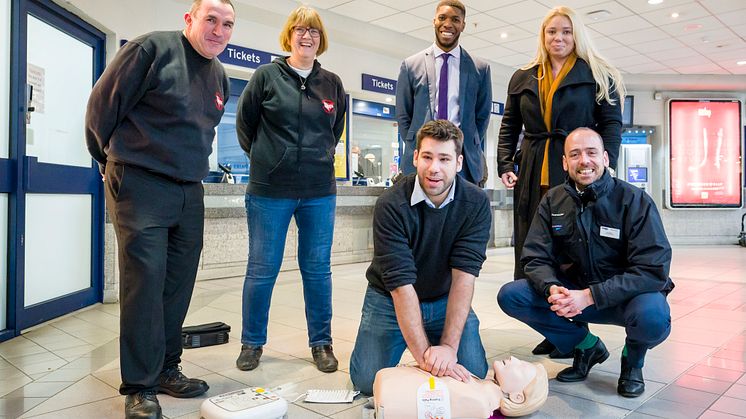 Demonstrations were given on how to use a defibrillator at Welwyn Garden City