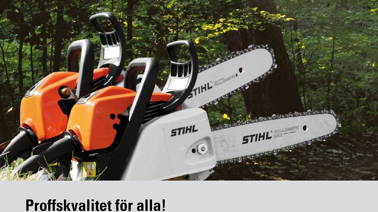 Världens grönaste motorsågar? STIHL MS 171, 181 och 211