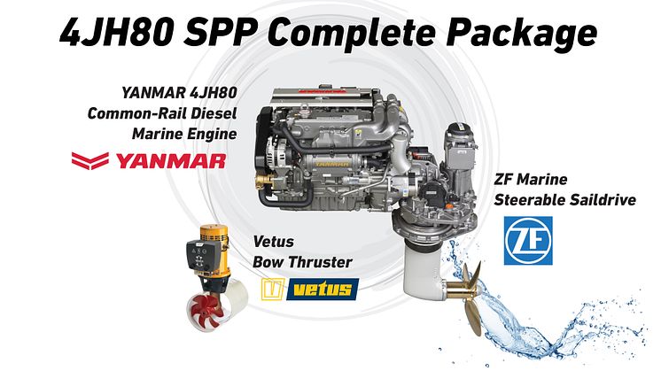 Hi-res image - YANMAR - YANMAR 4JH80 SPP (Steerable Propulsion Pod) complete package