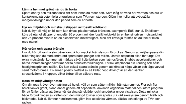 Semestra grönt på sportlovet 