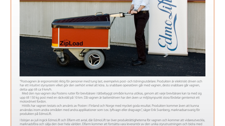Nytt revolutionerade hjälpmedel för Posten 