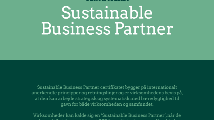 Sustainable Business Partner
