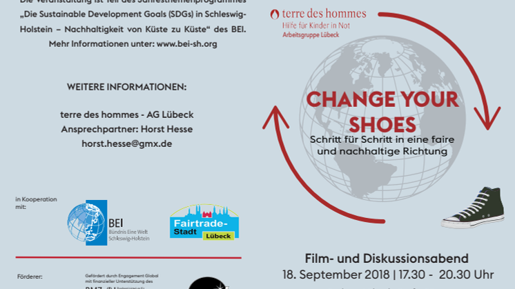 Flyer "Change your shoes"