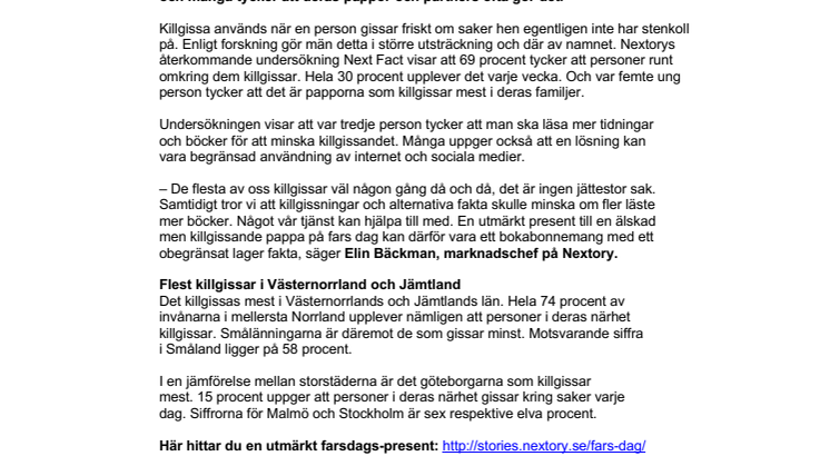Ny Sifo visar: Så vanligt är det att svenskarna faktiskt ”killgissar”