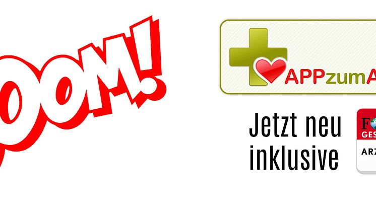 APPzumARZT jetzt mit integrierter FOCUS Arztsuche