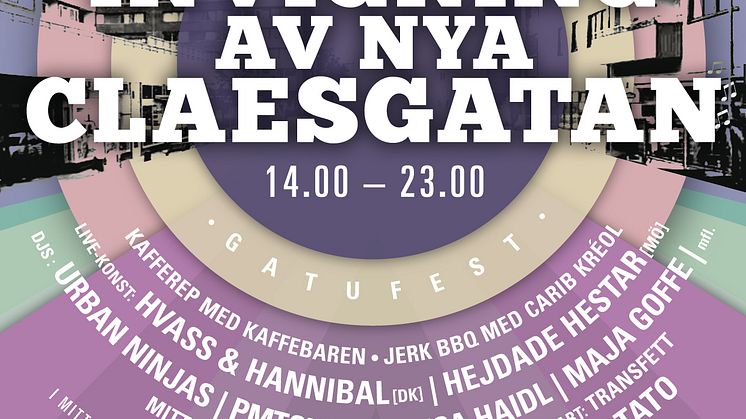 Nya Claesgatan firas med gatufest
