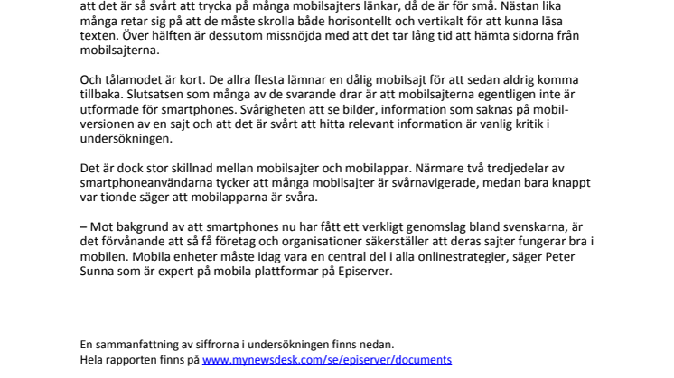 Små länkar mobilsurfarnas största hatobjekt 