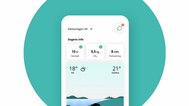 Brights app: kundsidor, chatt-funktion, betalning av fakturor, prognoser för framtida elanvändning och -kostnader, med mera.