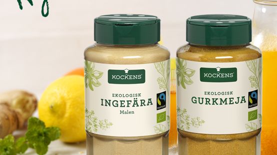Nyhet! Ingefära Ekologisk, Fairtrade & Gurkmeja Ekologisk, Fairtrade